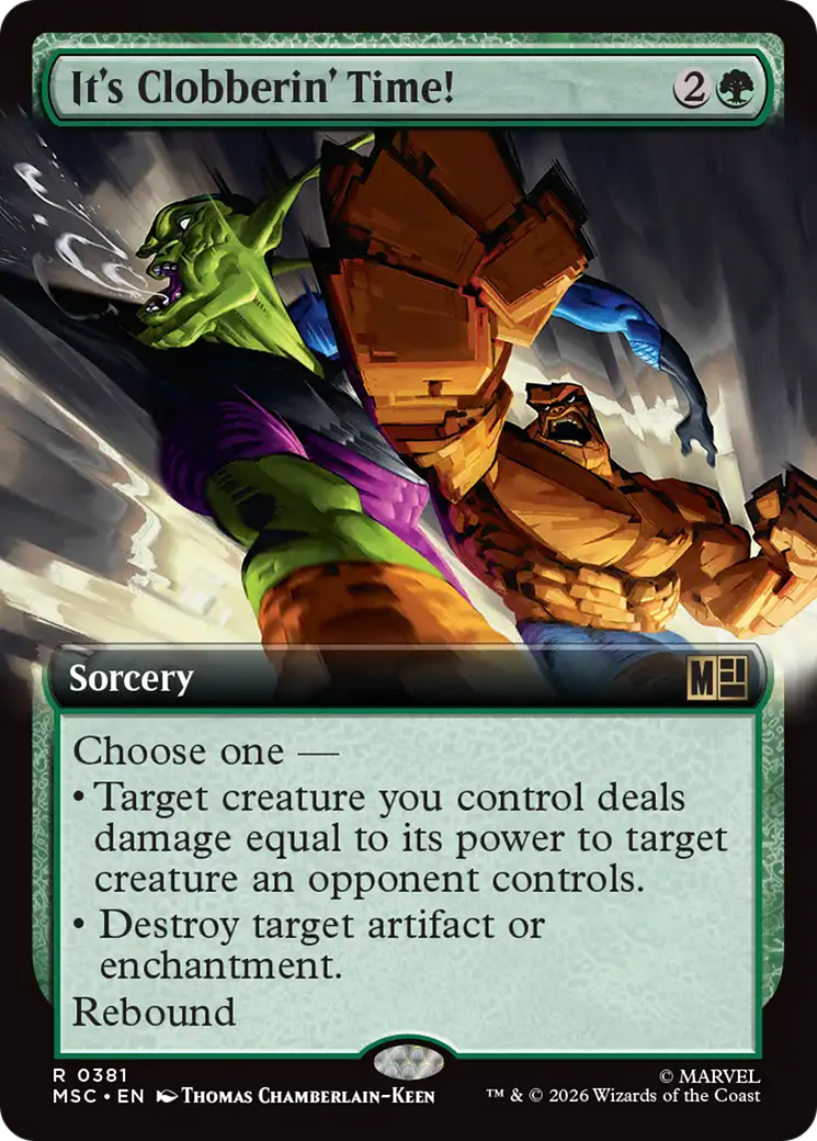 It's Clobberin' Time! (Extended Art) [Marvel Super Heroes Commander] | Anubis Games and Hobby