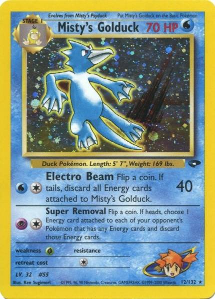 Misty's Golduck (12/132) [Gym Challenge Unlimited] | Anubis Games and Hobby