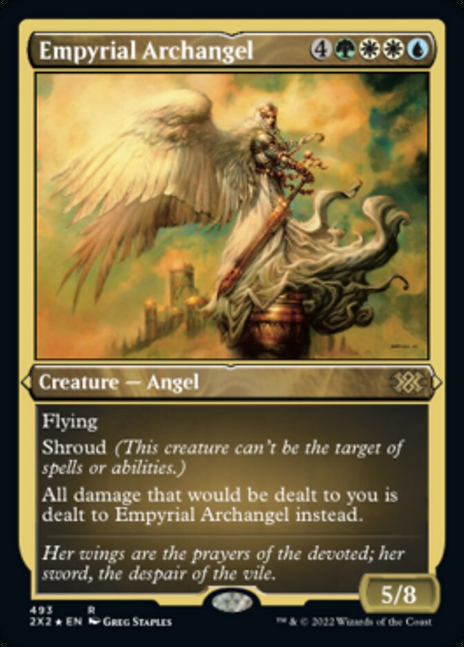 Empyrial Archangel (Foil Etched) [Double Masters 2022] | Anubis Games and Hobby