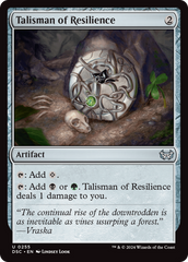 Talisman of Resilience [Duskmourn: House of Horror Commander] | Anubis Games and Hobby