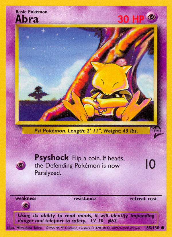 Abra (65/130) [Base Set 2] | Anubis Games and Hobby