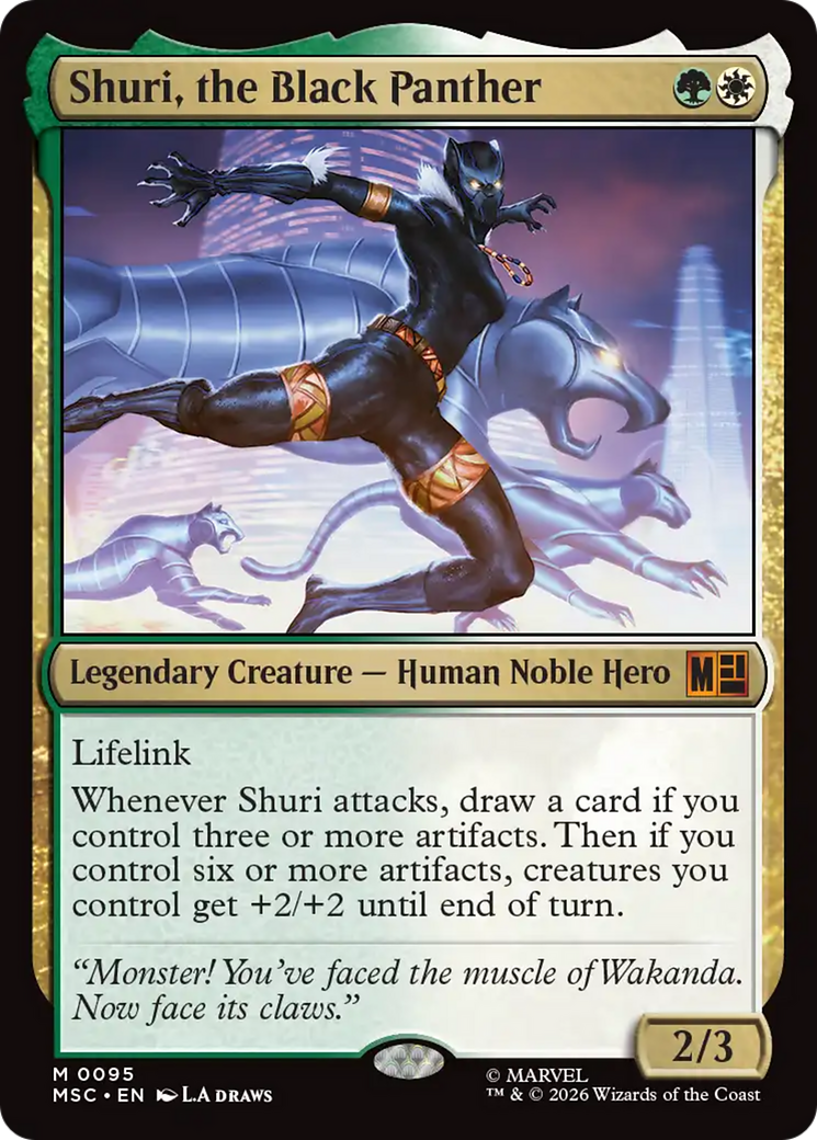 Shuri, the Black Panther (Surge Foil) [Marvel Super Heroes Commander] | Anubis Games and Hobby