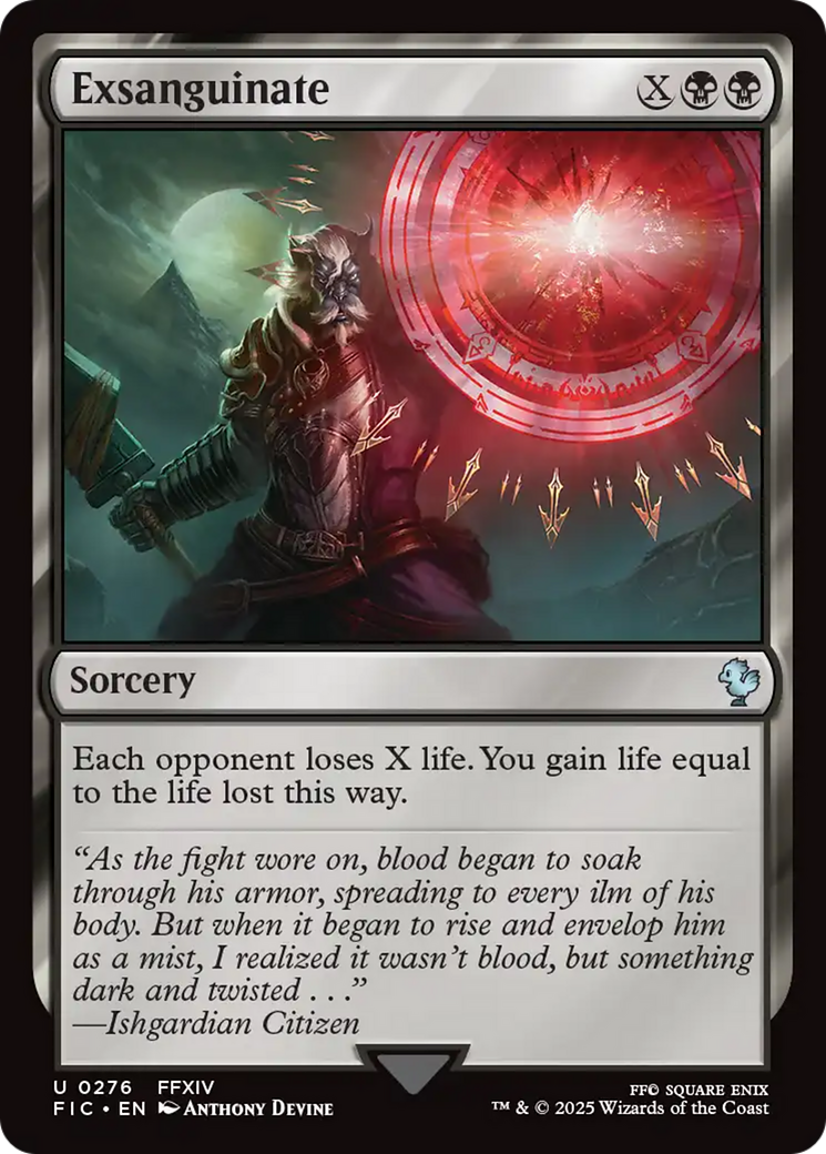 Exsanguinate [FINAL FANTASY Commander] | Anubis Games and Hobby