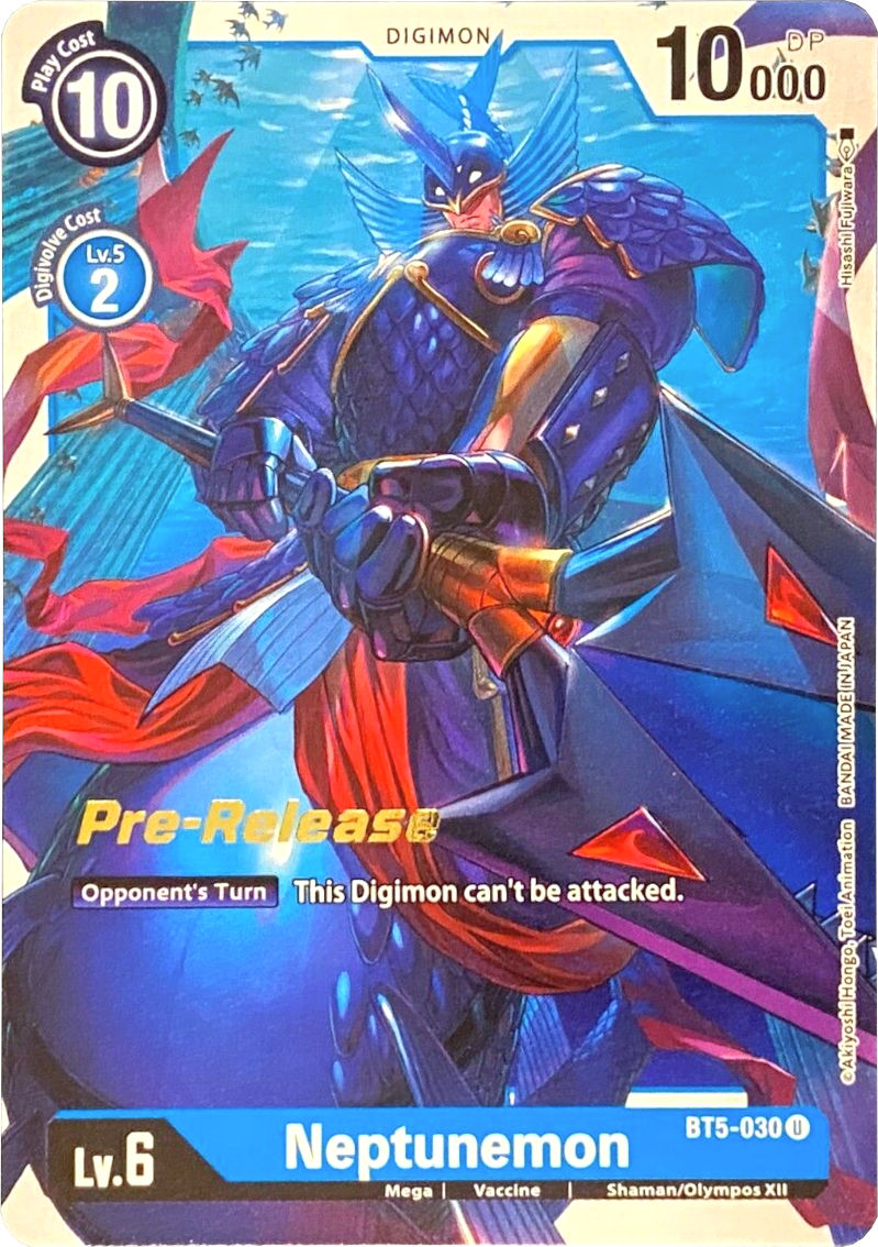 Neptunemon [BT5-030] [Battle of Omni Pre-Release Promos] | Anubis Games and Hobby