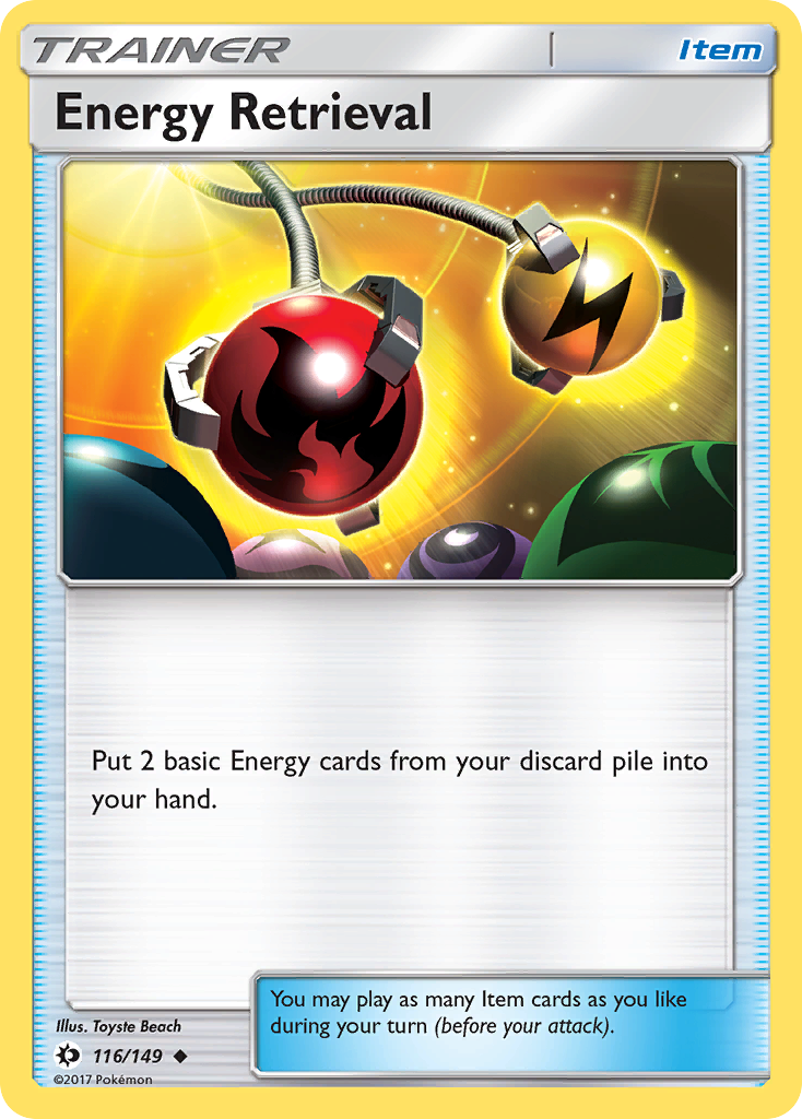 Energy Retrieval (116/149) [Sun & Moon: Base Set] | Anubis Games and Hobby