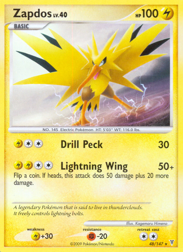 Zapdos (48/147) [Platinum: Supreme Victors] | Anubis Games and Hobby