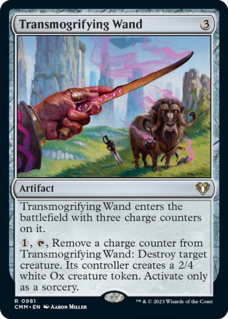 Transmogrifying Wand [Commander Masters] | Anubis Games and Hobby