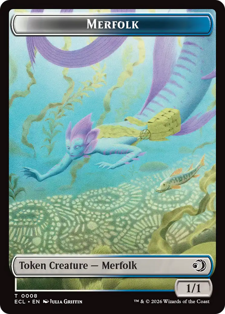 Shapeshifter // Merfolk Double-Sided Token [Lorwyn Eclipsed Tokens] | Anubis Games and Hobby