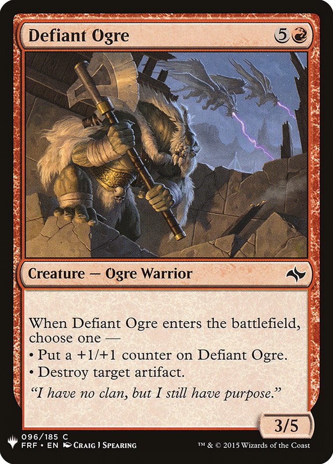 Defiant Ogre [Mystery Booster] | Anubis Games and Hobby