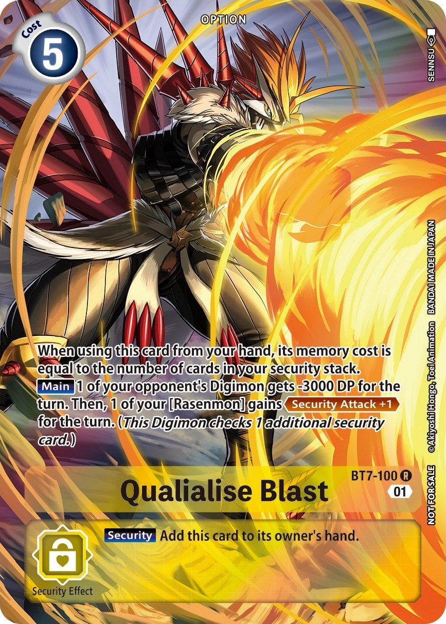 Qualialise Blast [BT7-100] (Summer 2022 Dash Pack) [Next Adventure Promos] | Anubis Games and Hobby