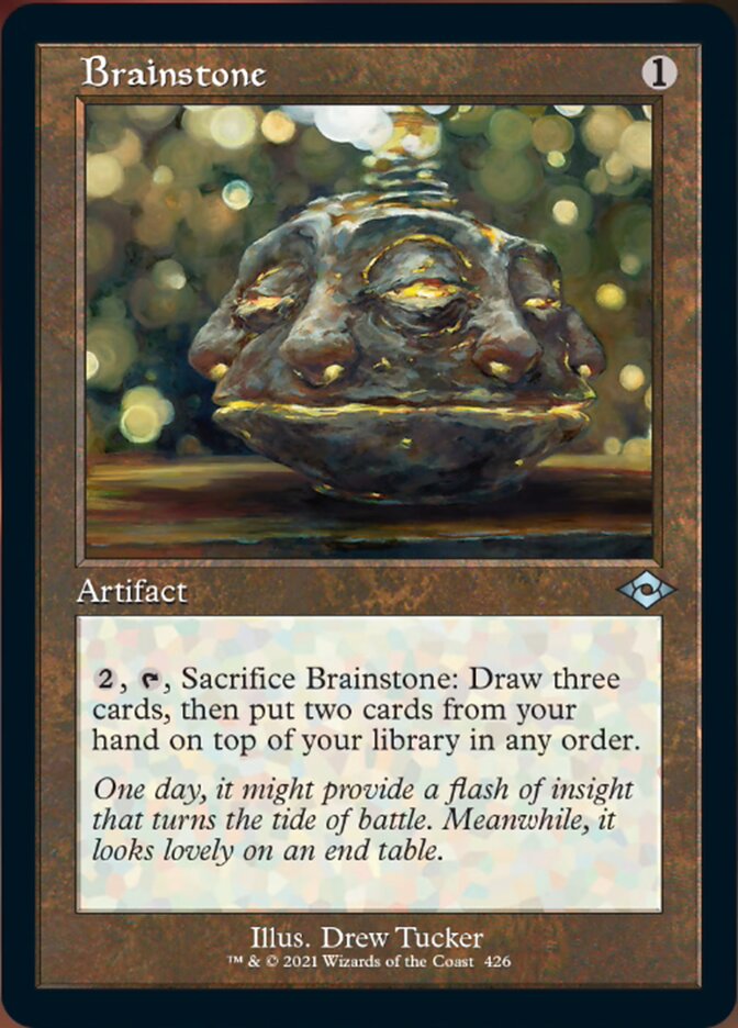 Brainstone (Retro Foil Etched) [Modern Horizons 2] | Anubis Games and Hobby