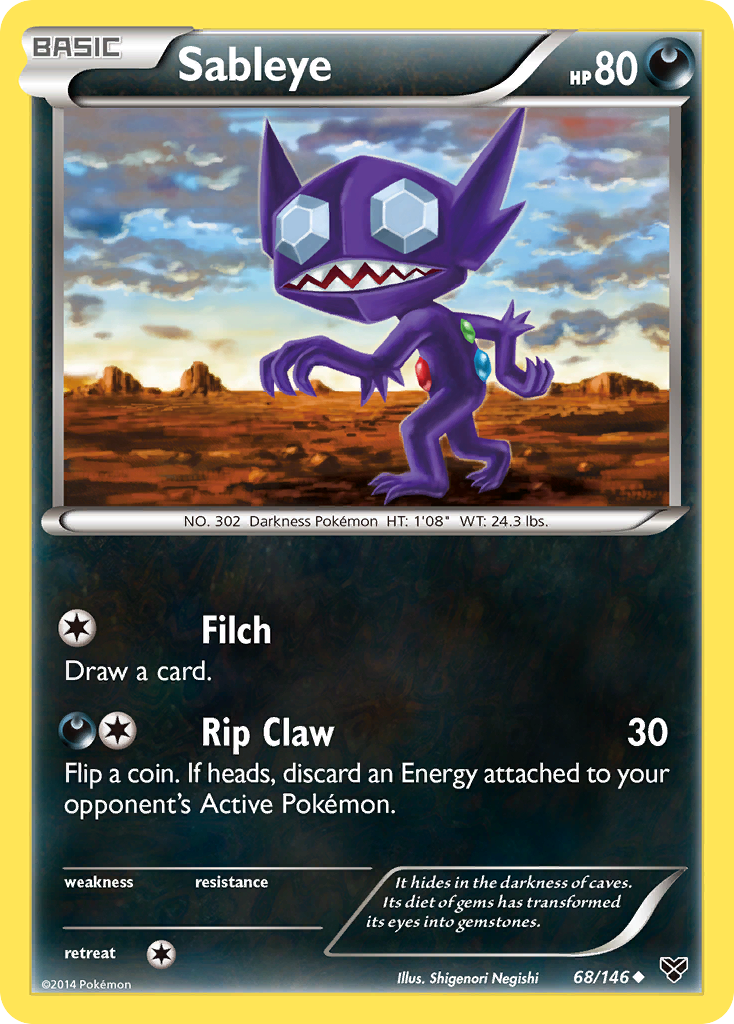 Sableye (68/146) [XY: Base Set] | Anubis Games and Hobby