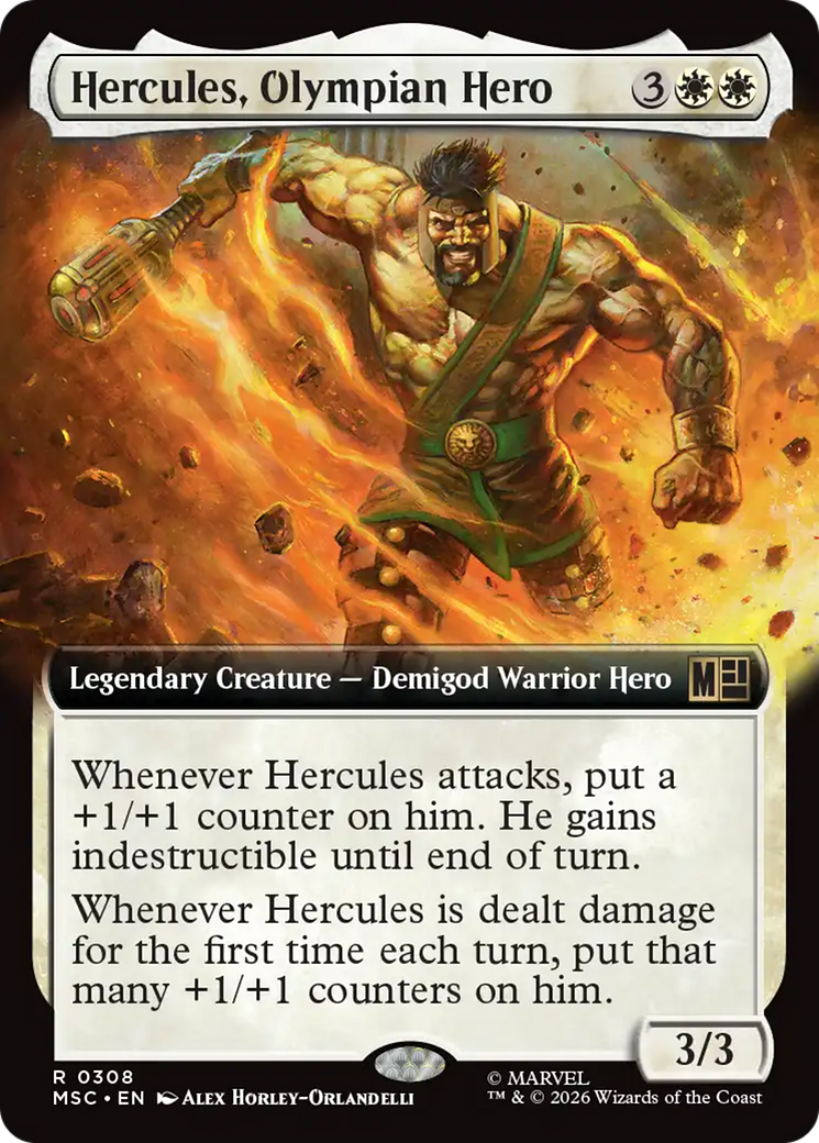 Hercules, Olympian Hero (Extended Art) [Marvel Super Heroes Commander] | Anubis Games and Hobby