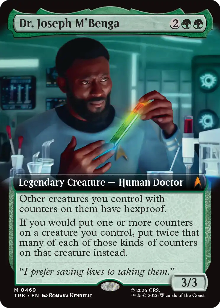 Dr. Joseph M'Benga (Extended Art) [Star Trek] | Anubis Games and Hobby
