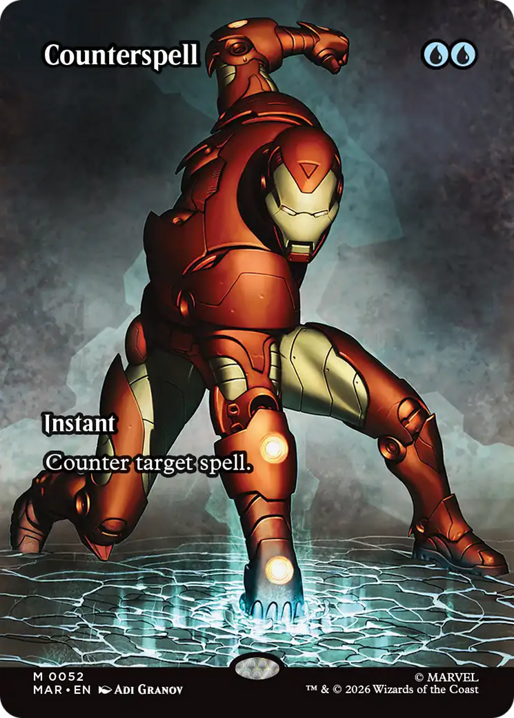 Counterspell (Borderless) (0052) [Marvel Universe: Eternal-Legal] | Anubis Games and Hobby