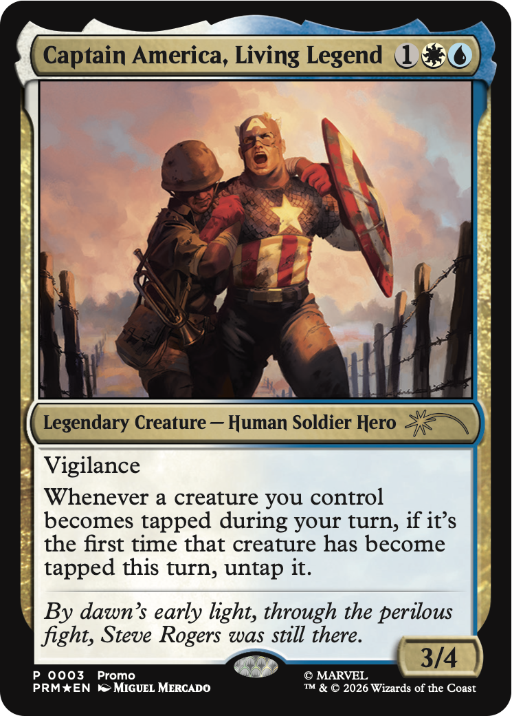 Captain America, Living Legend [Media Promos] | Anubis Games and Hobby