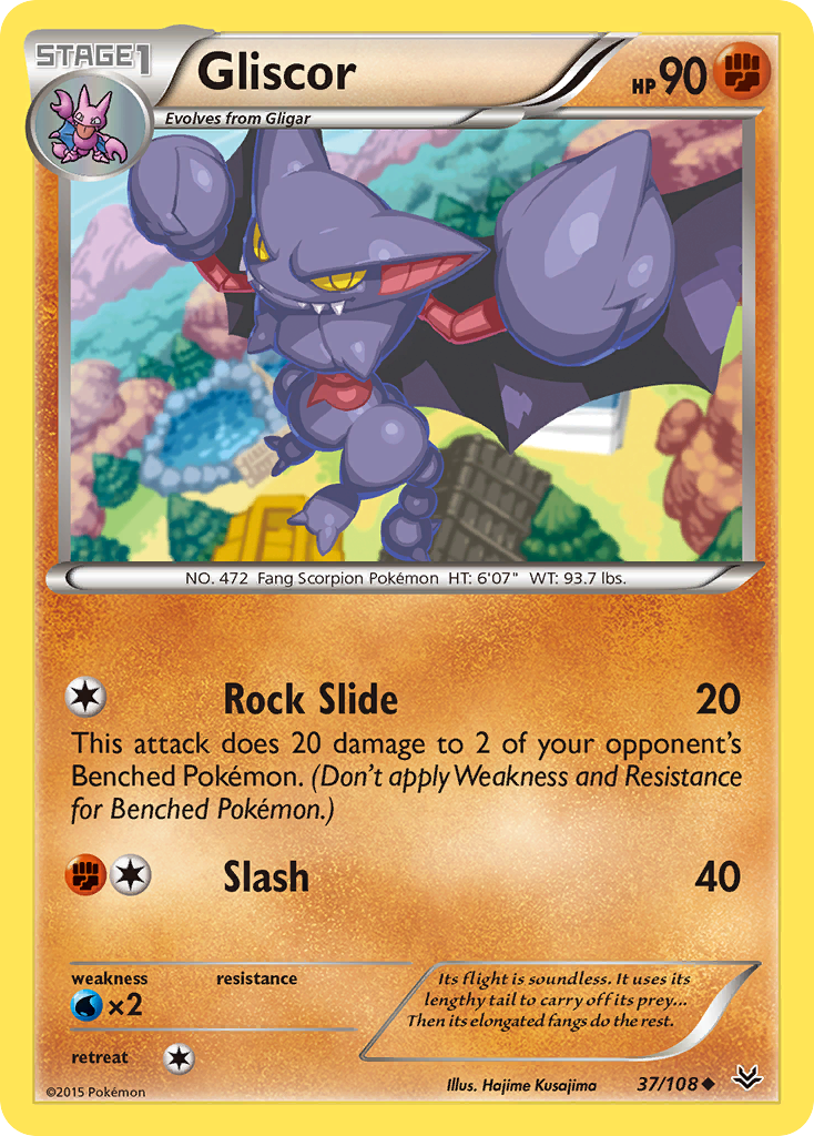 Gliscor (37/108) [XY: Roaring Skies] | Anubis Games and Hobby