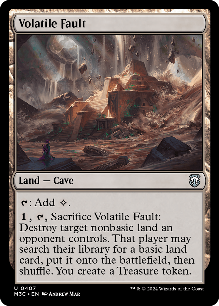 Volatile Fault (Ripple Foil) [Modern Horizons 3 Commander] | Anubis Games and Hobby