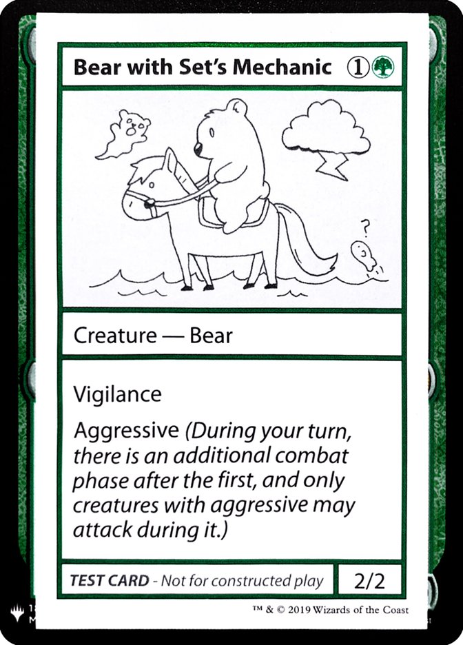 Bear with Set's Mechanic [Mystery Booster Playtest Cards] | Anubis Games and Hobby