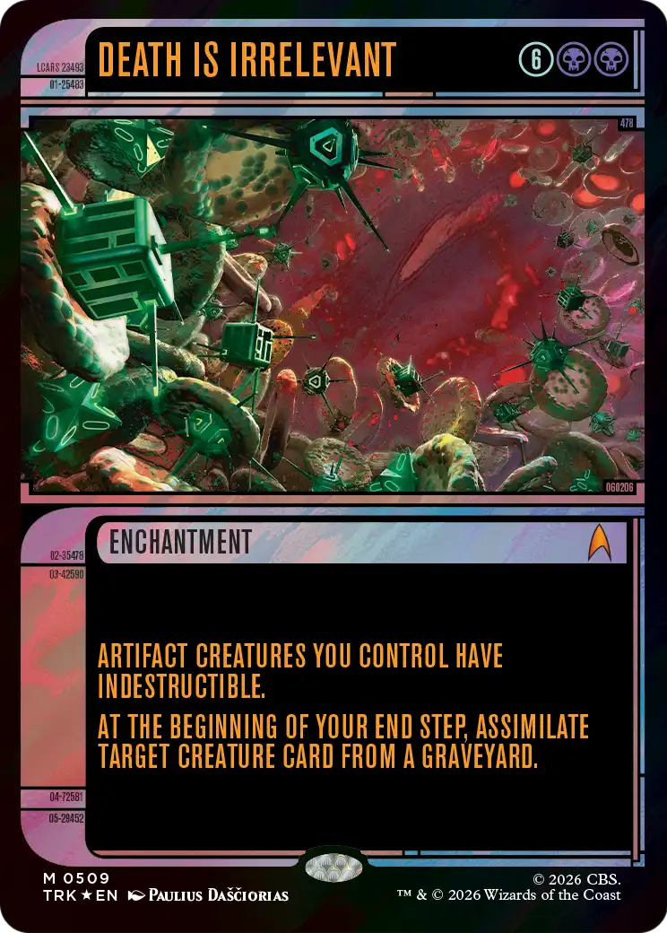 Death Is Irrelevant (Showcase) (Surge Foil) [Star Trek] | Anubis Games and Hobby