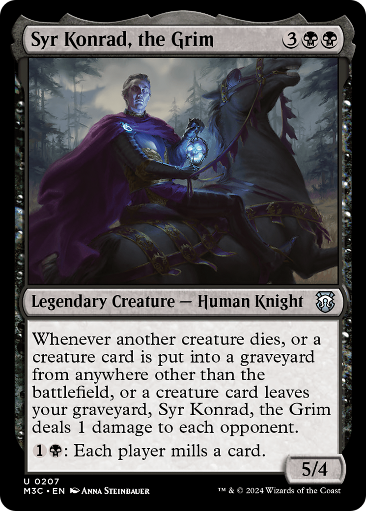 Syr Konrad, the Grim (Ripple Foil) [Modern Horizons 3 Commander] | Anubis Games and Hobby