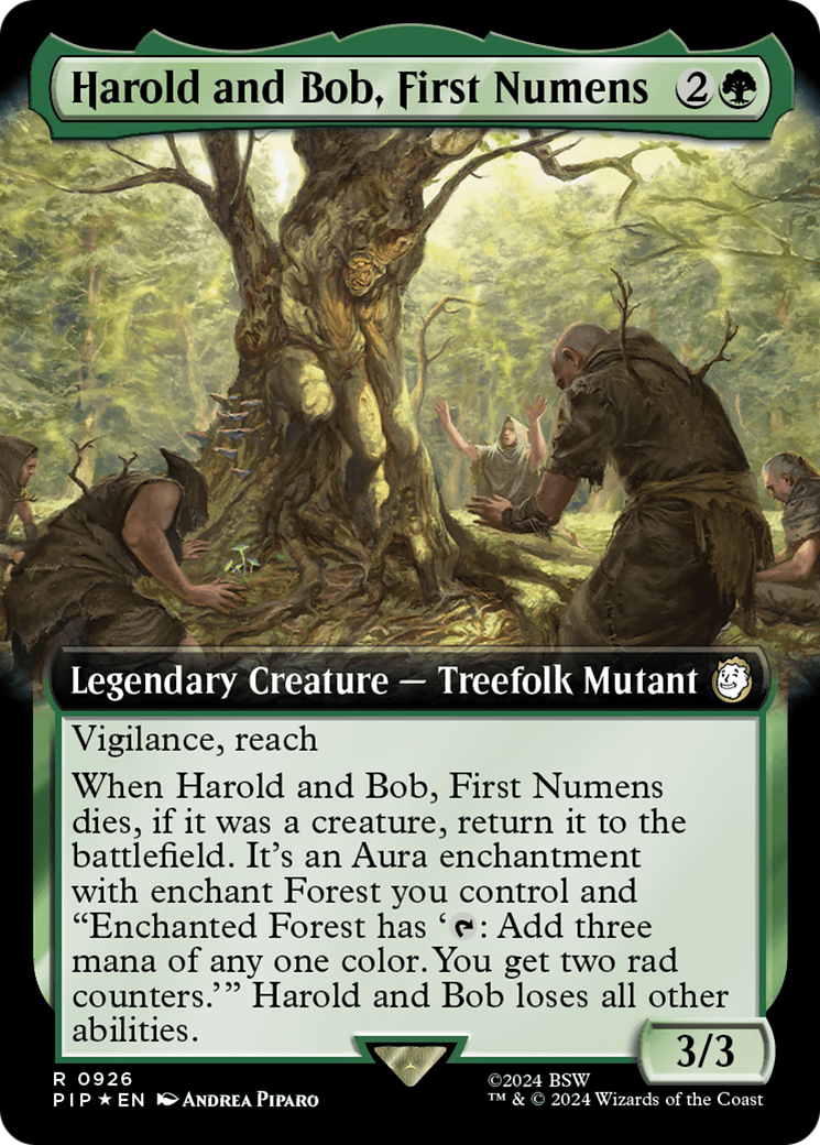 Harold and Bob, First Numens (Extended Art) (Surge Foil) [Fallout] | Anubis Games and Hobby