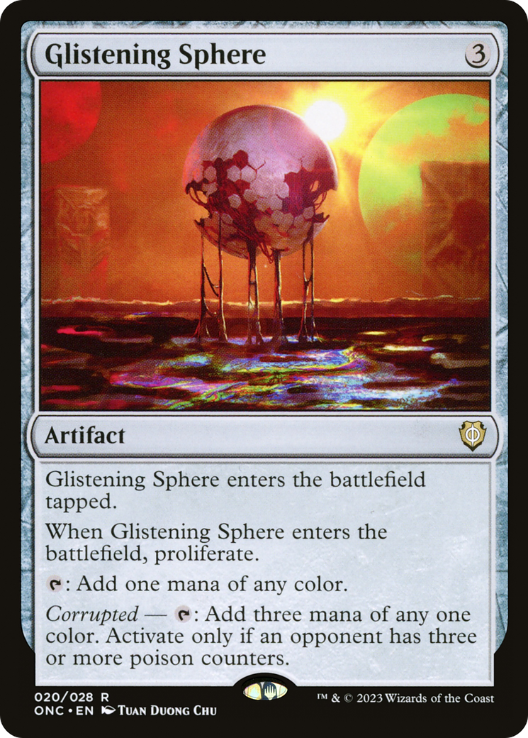 Glistening Sphere [Phyrexia: All Will Be One Commander] | Anubis Games and Hobby