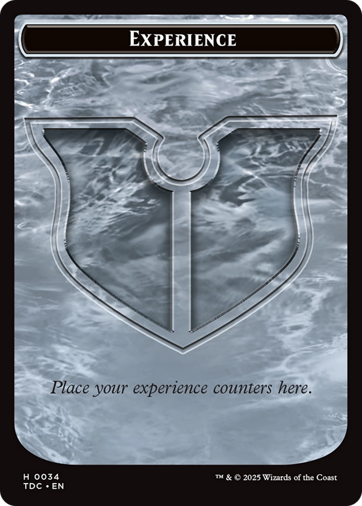 Experience // Treasure Double-Sided Token [Tarkir: Dragonstorm Commander Tokens] | Anubis Games and Hobby