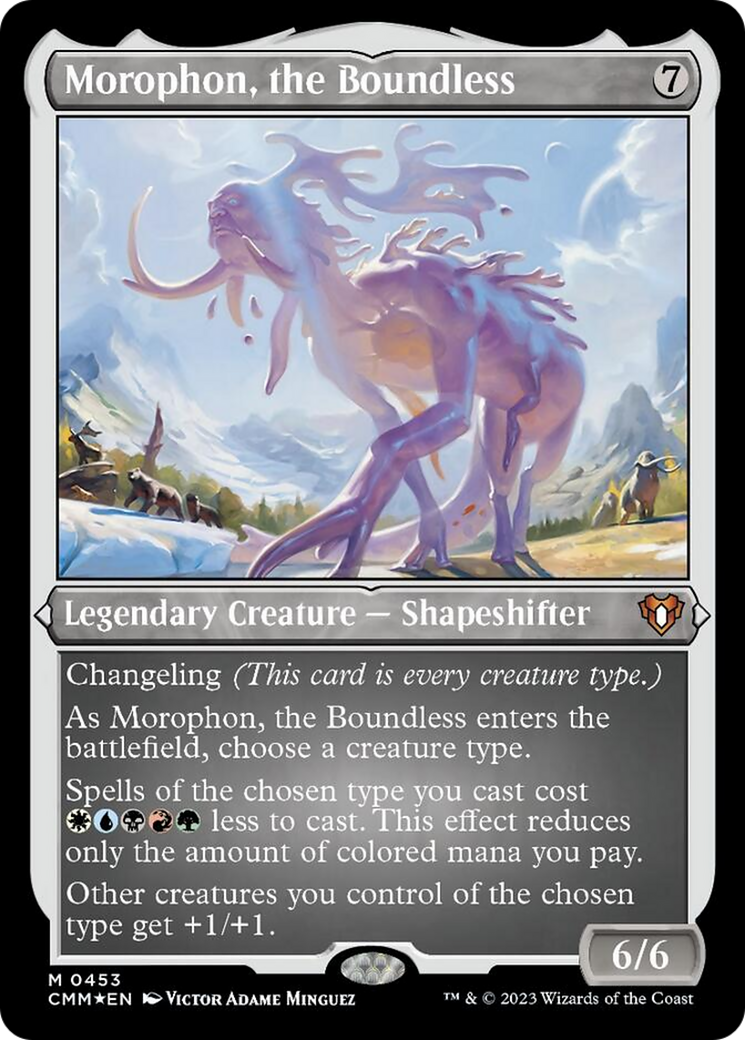 Morophon, the Boundless (Foil Etched) [Commander Masters] | Anubis Games and Hobby