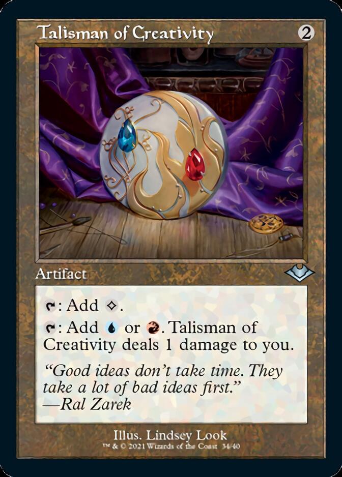 Talisman of Creativity (Retro Foil Etched) [Modern Horizons] | Anubis Games and Hobby