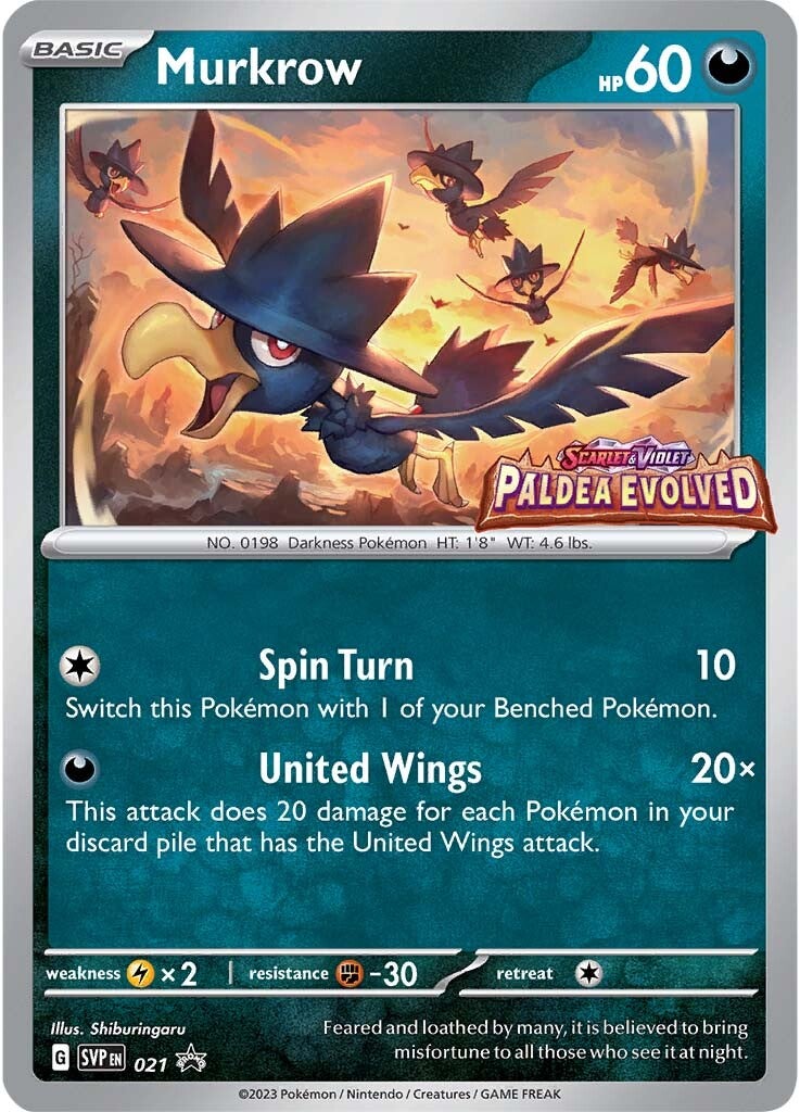 Murkrow (021) [Scarlet & Violet: Black Star Promos] | Anubis Games and Hobby