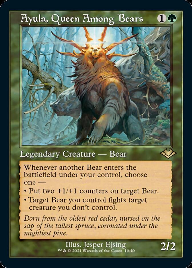 Ayula, Queen Among Bears (Retro Foil Etched) [Modern Horizons] | Anubis Games and Hobby