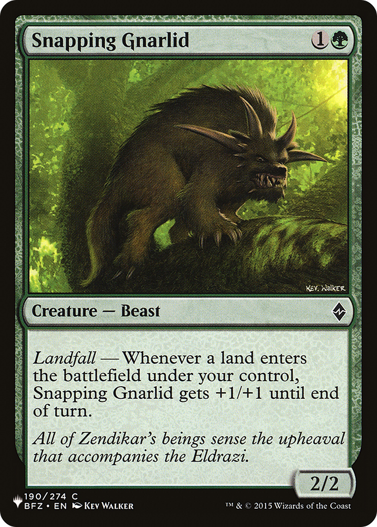 Snapping Gnarlid [The List] | Anubis Games and Hobby