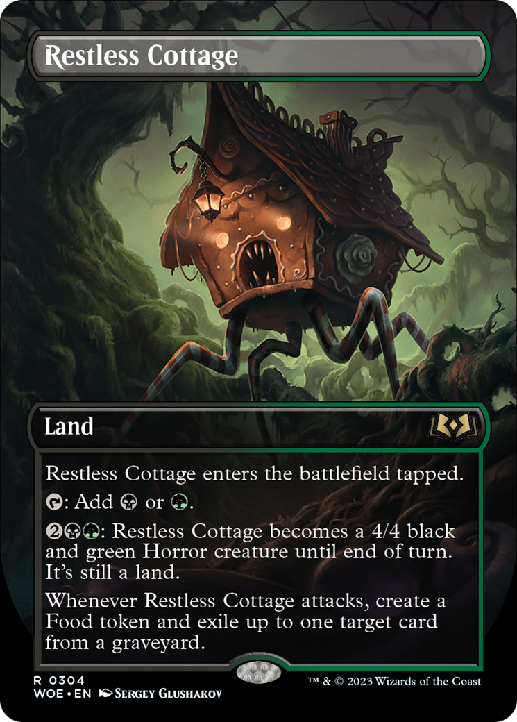Restless Cottage (Borderless Alternate Art) [Wilds of Eldraine] | Anubis Games and Hobby