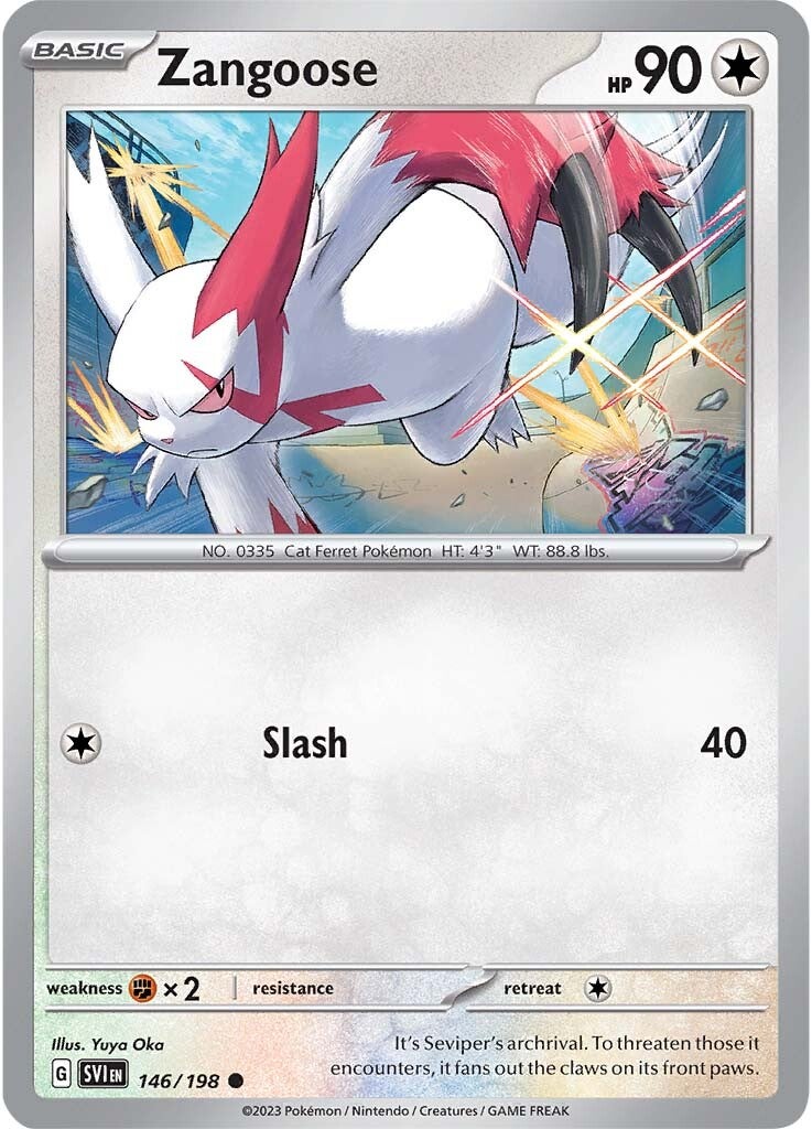 Zangoose (146/198) [Scarlet & Violet: Base Set] | Anubis Games and Hobby