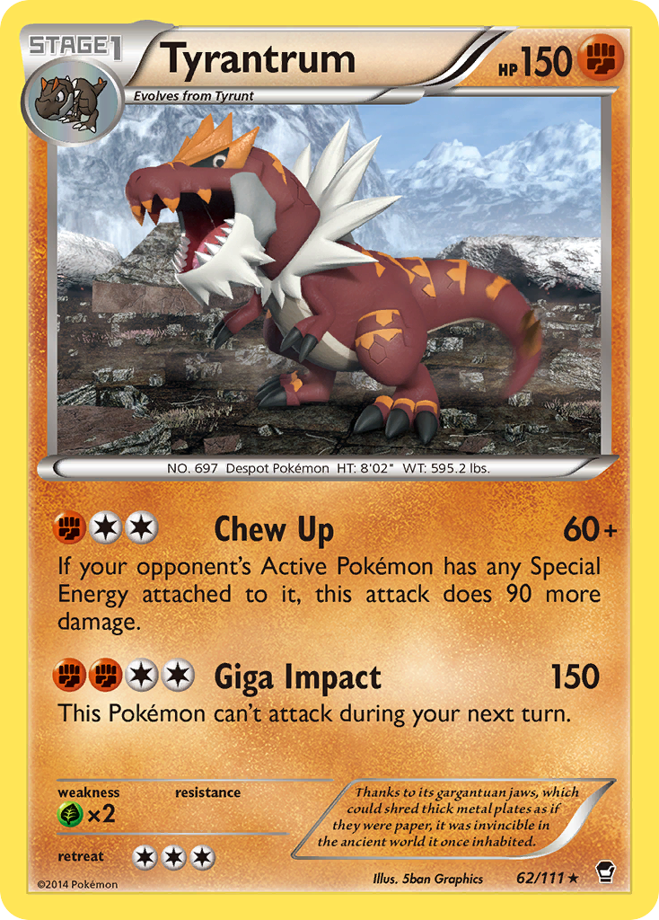 Tyrantrum (62/111) [XY: Furious Fists] | Anubis Games and Hobby