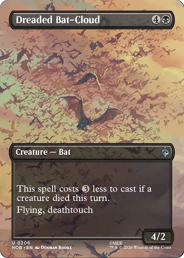 Dreaded Bat-Cloud (Borderless) [The Hobbit] | Anubis Games and Hobby