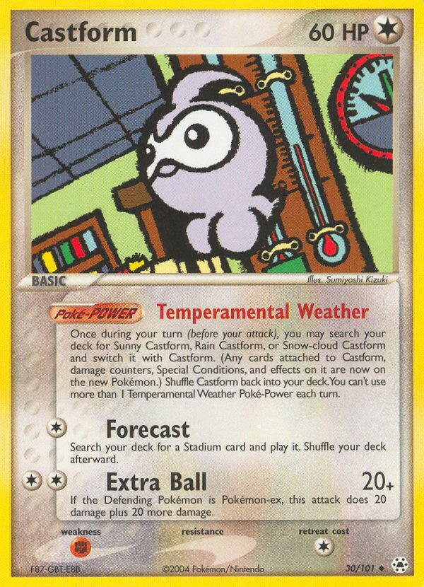 Castform (30/101) [EX: Hidden Legends] | Anubis Games and Hobby