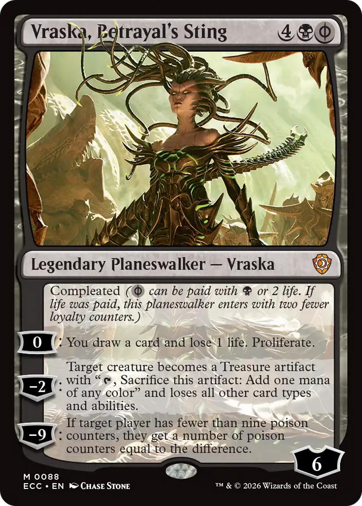 Vraska, Betrayal's Sting [Lorwyn Eclipsed Commander] | Anubis Games and Hobby