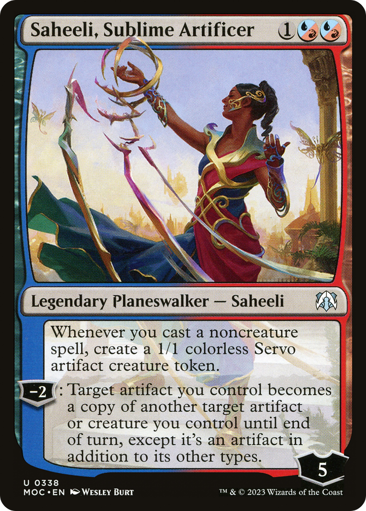 Saheeli, Sublime Artificer [March of the Machine Commander] | Anubis Games and Hobby