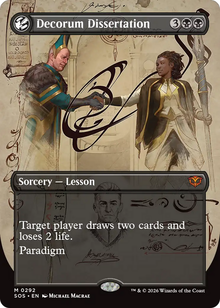 Decorum Dissertation (Borderless) [Secrets of Strixhaven] | Anubis Games and Hobby