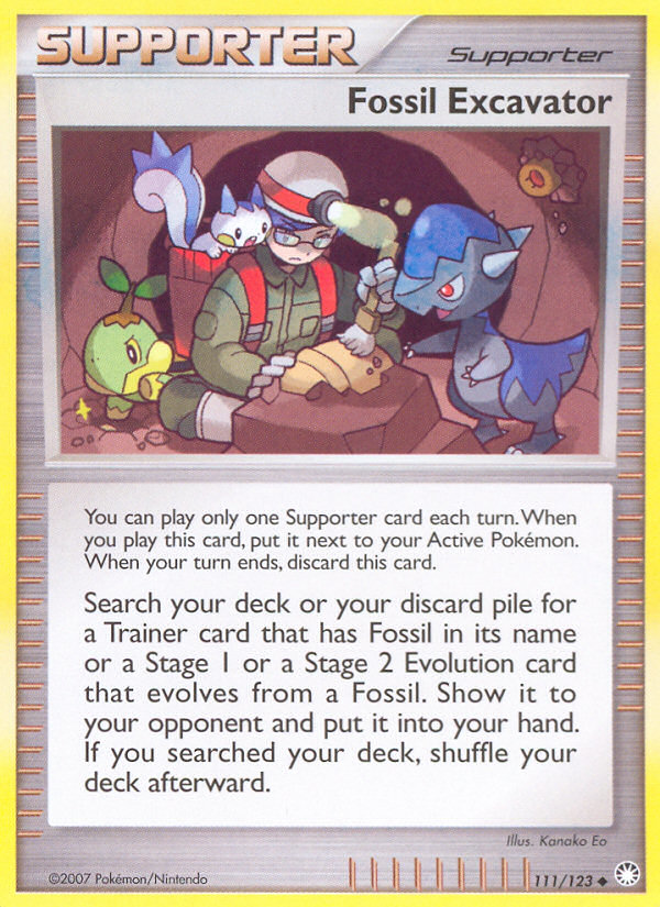 Fossil Excavator (111/123) [Diamond & Pearl: Mysterious Treasures] | Anubis Games and Hobby