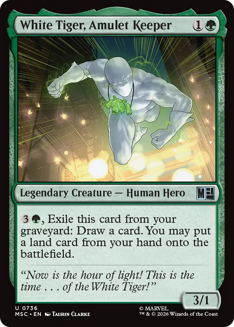 White Tiger, Amulet Keeper [Marvel Super Heroes Commander] | Anubis Games and Hobby