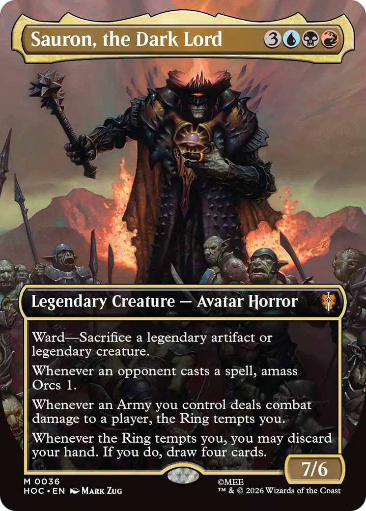 Sauron, the Dark Lord (Borderless) [The Hobbit] | Anubis Games and Hobby