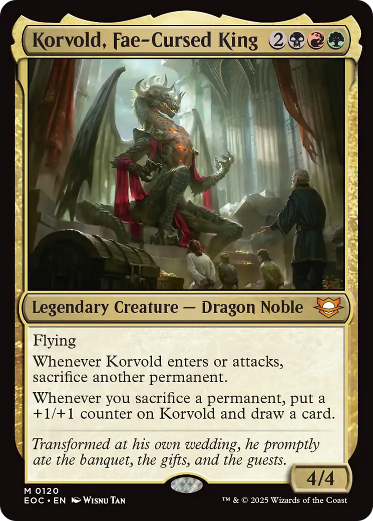 Korvold, Fae-Cursed King [Edge of Eternities Commander] | Anubis Games and Hobby