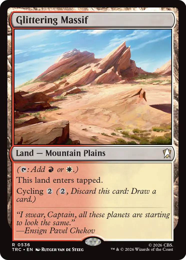 Glittering Massif (Surge Foil) [Star Trek Commander] | Anubis Games and Hobby