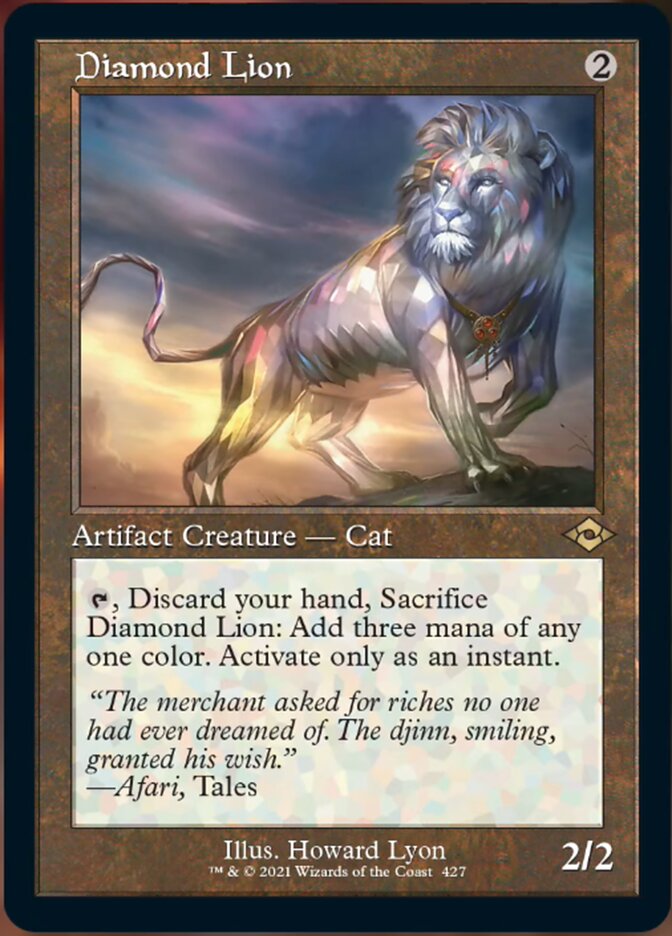 Diamond Lion (Retro Foil Etched) [Modern Horizons 2] | Anubis Games and Hobby