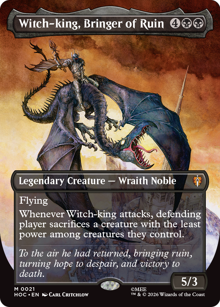 Witch-king, Bringer of Ruin (Borderless) [The Hobbit] | Anubis Games and Hobby