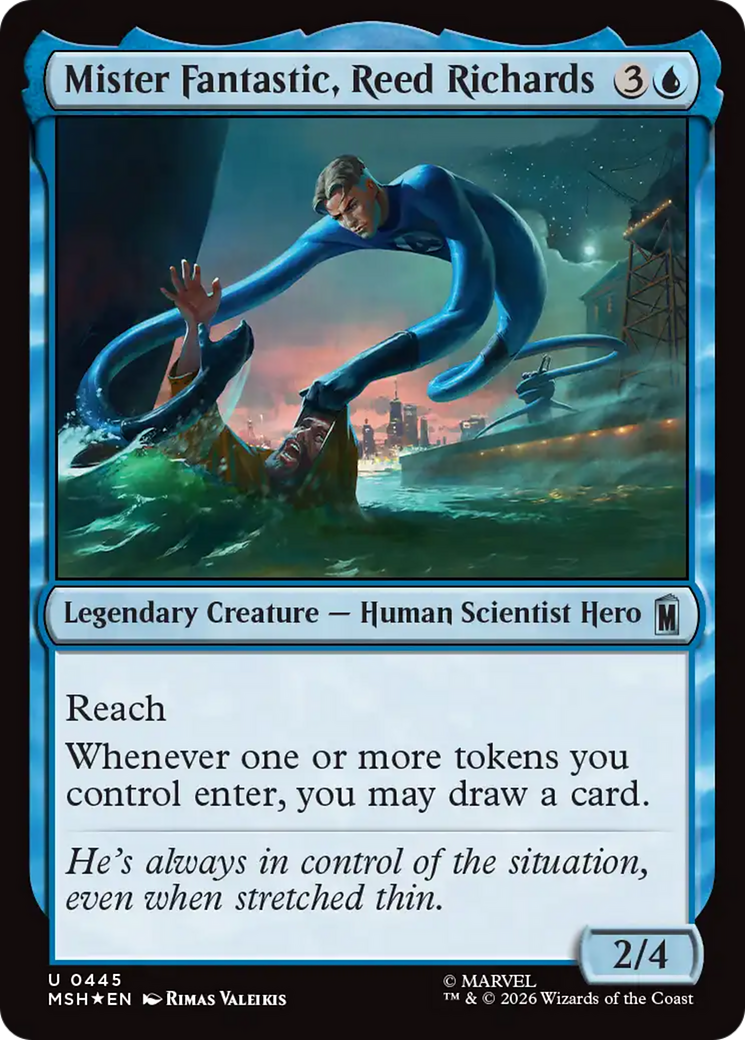 Mister Fantastic, Reed Richards (Surge Foil) [Marvel Super Heroes] | Anubis Games and Hobby