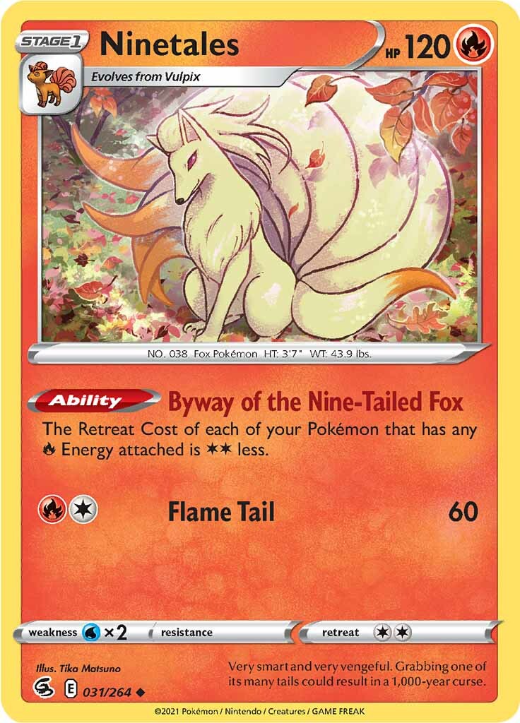 Ninetales (031/264) [Sword & Shield: Fusion Strike] | Anubis Games and Hobby